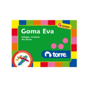 CARPETA GOMA EVA TORRE 6 PLIEGOS