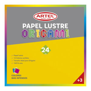 PAPEL LUSTRE BLOCK ARTEL 16X16 CM.