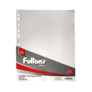 FUNDAS CARTA FULTONS 10 UNIDADES