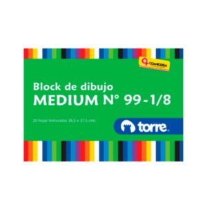 BLOCK DIBUJO TORRE MEDIUM 99 1/8