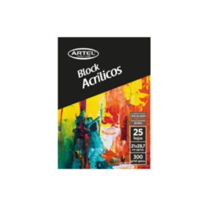 BLOCK ACRILICO ARTEL 300 GR. 25 HOJAS