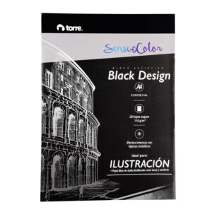 BLOCK HOJA NEGRA A3 10 HOJAS 110 GR. TORRE