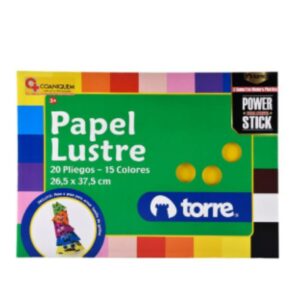 CARPETA PAPEL LUSTRE TORRE 20 PLIEGOS