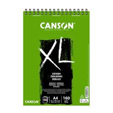 CROQUERA CANSON XL VERDE GRAFITO A4 50 HOJAS