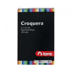 CROQUERA TORRE OFICIO PAPEL LISO