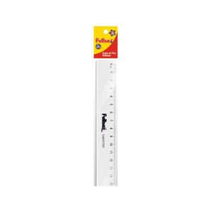 REGLA PLÁSTICA TRANSPARENTE FULTONS 15 CM.