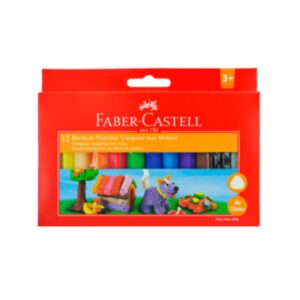PLASTICINA JUMBO FABER-CASTELL 12 COLORES