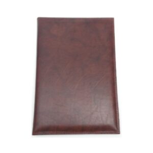 CARPETA KOURUS CUERO CAFÉ TAMAÑO A4