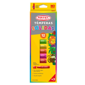 TEMPERA SOLIDA ARTEL 12 COLORES