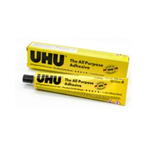 PEGAMENTO TRANSPARENTE EN TUBO UHU 125 ML.
