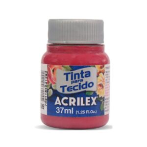 PINTURA TEXTIL N°800 ROJO BEBÉ 37 ML. ACRILEX