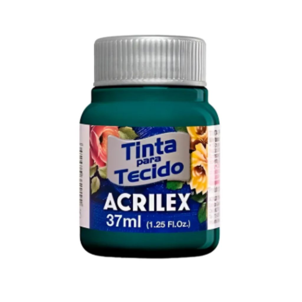 PINTURA TEXTIL N°629 GRIS ONIX 37 ML. ACRILEX