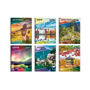 CUADERNO UNIVERSITARIO PAISAJES 100 HOJAS COLÓN