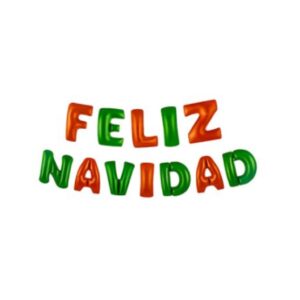 GLOBOS METÁLICOS FELIZ NAVIDAD