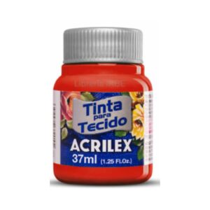 PINTURA TEXTIL N°583 ROJO TOMATE 37 ML. ACRILEX