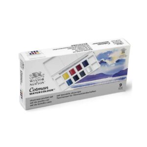 SET ACUARELA COTMAN WINSOR & NEWTON 9 PASTILLAS