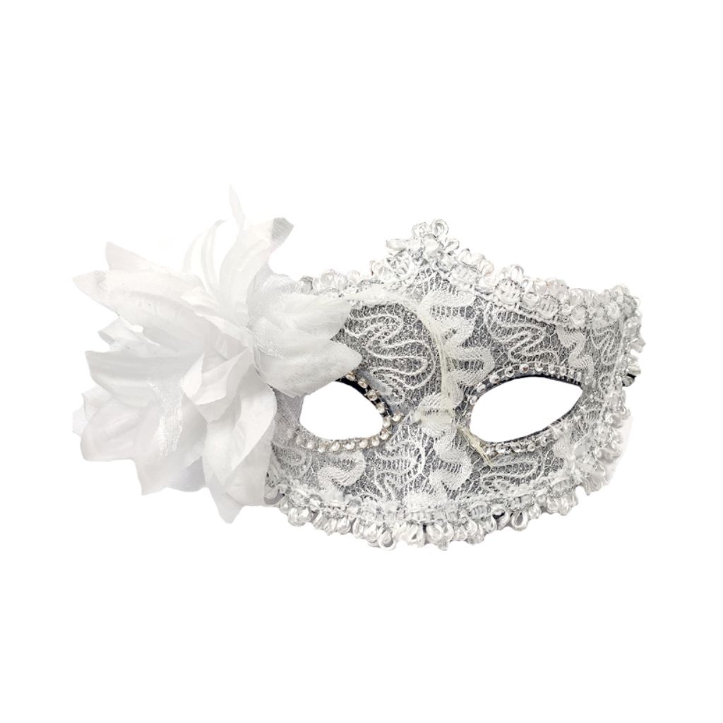 ANTIFAZ VENECIANO FLOR BLANCA