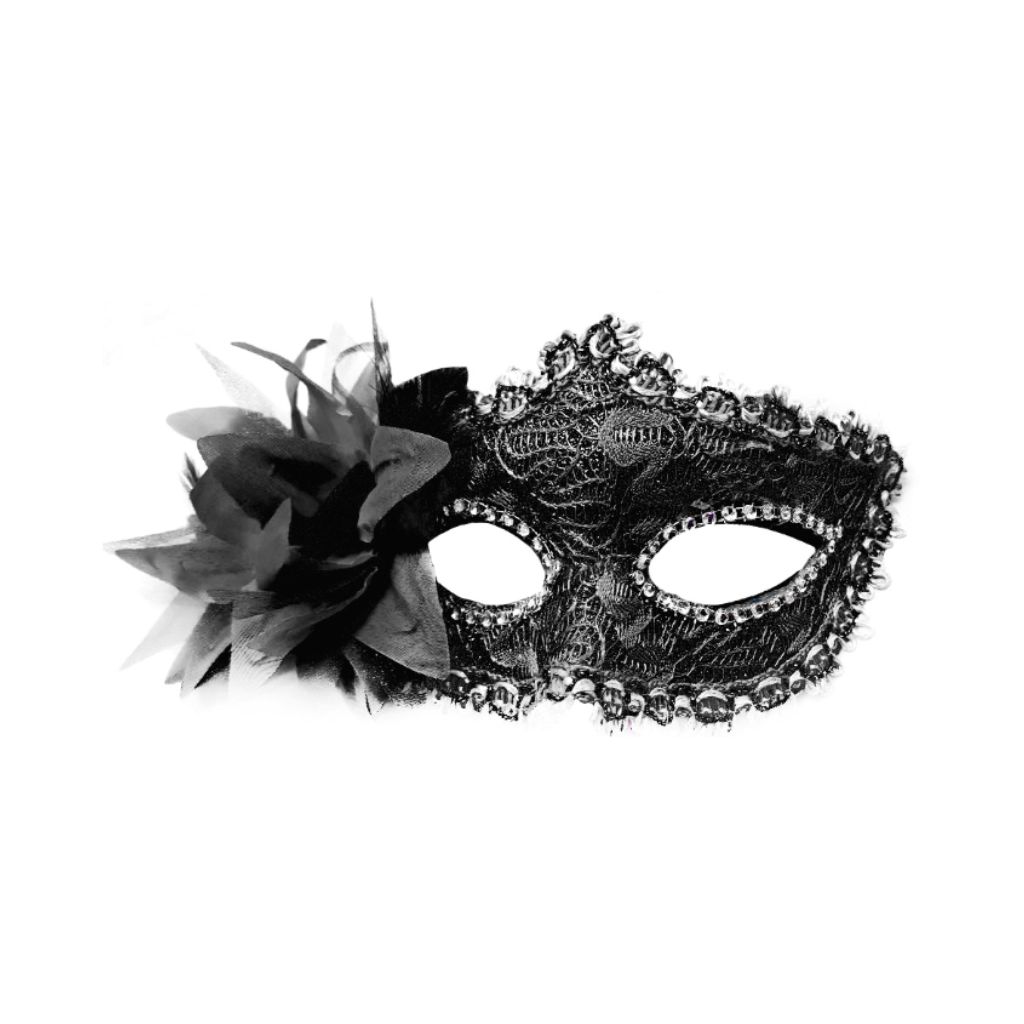 ANTIFAZ VENECIANO FLOR NEGRA