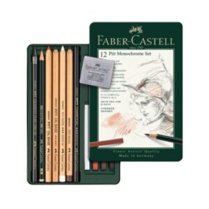 SET LÁPICES Y TIZAS CON ACCESORIOS FABER CASTELL 12 PIEZAS