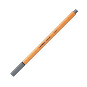 MARCADOR FINELINER 0.4 GRIS OSCURO STABILO