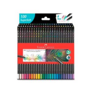 SET ECOLÁPICES SUPERSOFT FABER CASTELL 100 PIEZAS