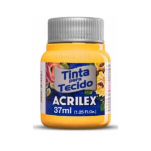 PINTURA TEXTIL N°833 AMARILLO YEMA 37 ML. ACRILEX