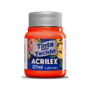 PINTURA TEXTIL N°507 ROJO FUEGO 37 ML. ACRILEX