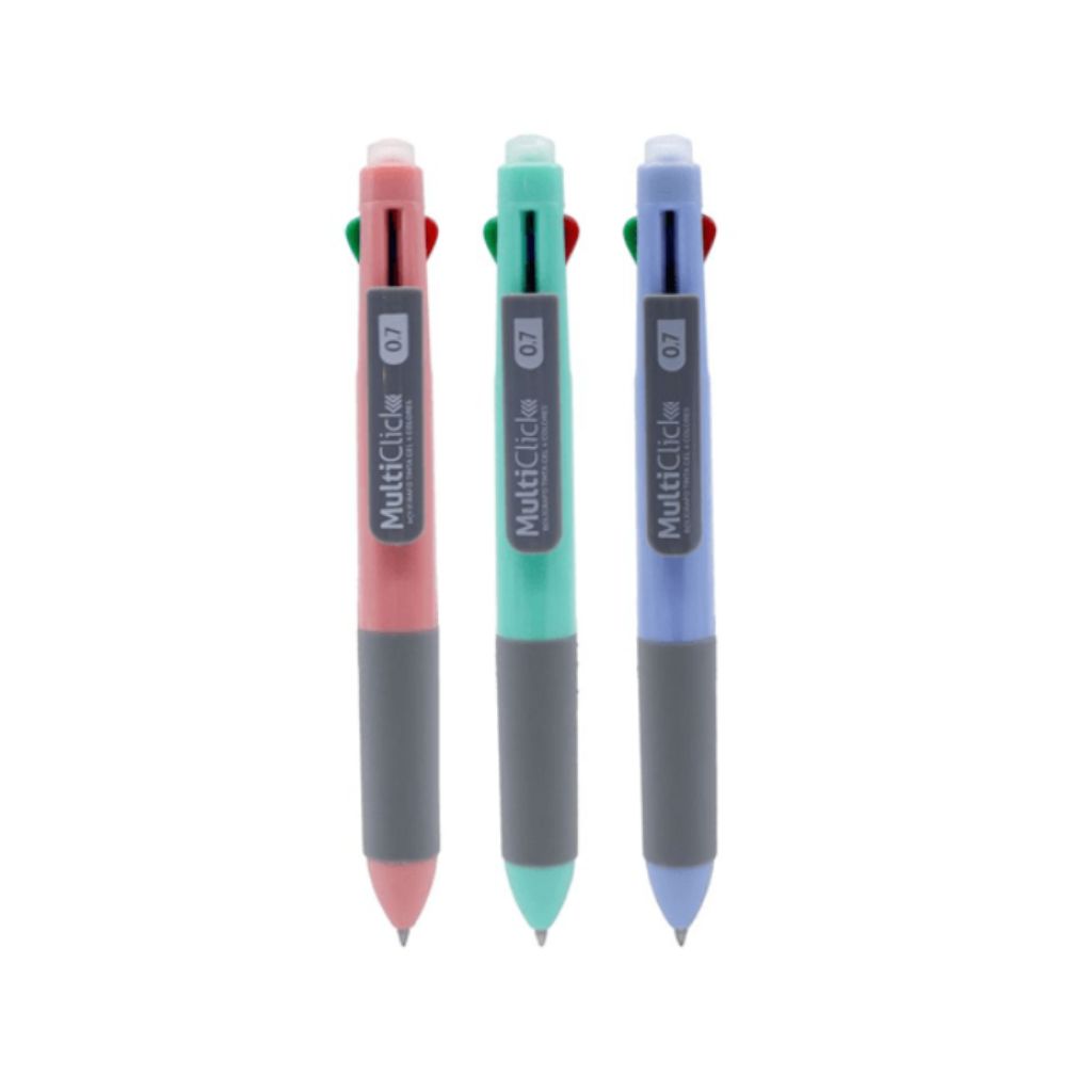 BOLIGRAFO MULTI CLICK Y 4 COLORES BORRABLE ADETEC