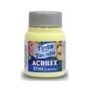PINTURA TEXTIL N°808 AMARILLO BEBÉ 37 ML. ACRILEX