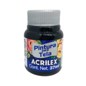 PINTURA TEXTIL N°520 NEGRO 37 ML. ACRILEX