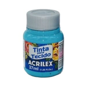 PINTURA TEXTIL N°535 AZUL MAR 37 ML. ACRILEX