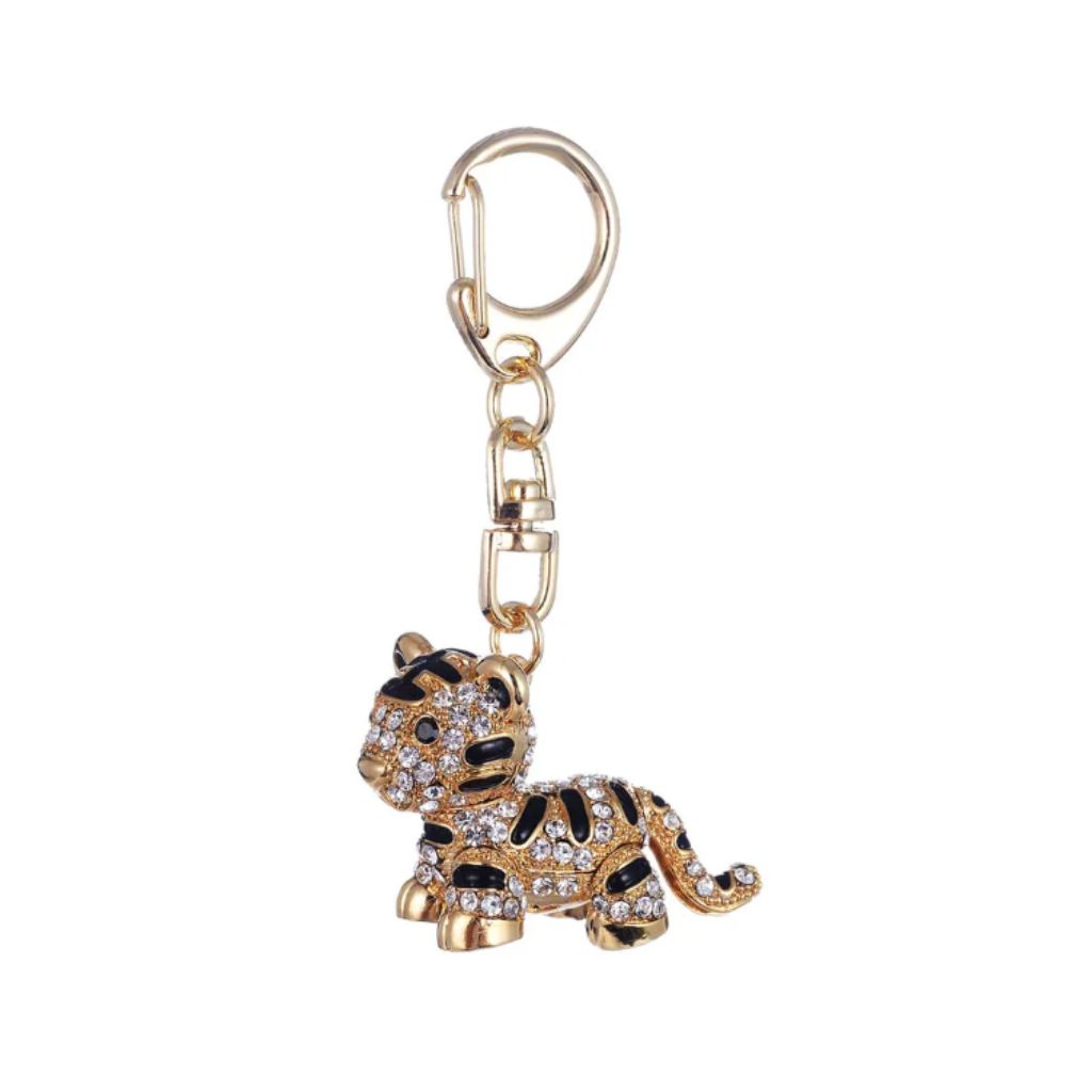 LLAVERO ELEGANCE CLASS TIGRE ORO