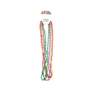 COLLAR PERLAS METALIZADAS COLORES 4 UNIDADES