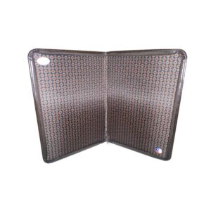 CARPETA KOURUS CUERO CON CIERRE SIMPLE CAFÉ
