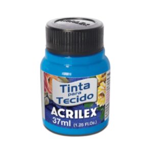 PINTURA TEXTIL N°109 AZUL FLÚOR 37 ML. ACRILEX