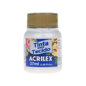 PINTURA TEXTIL N°562 BLANCO METÁLICO 37 ML. ACRILEX