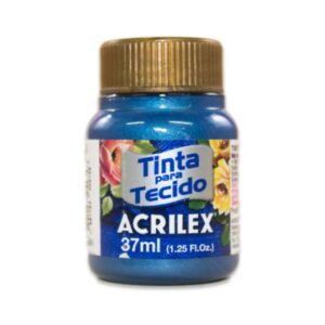 PINTURA TEXTIL N°535 AZUL MAR 37 ML. ACRILEX
