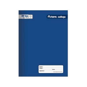 CUADERNO TORRE COLLEGE CUADRO 7 MM. 80 HOJAS