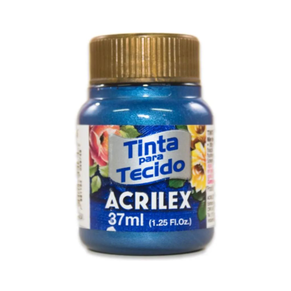 PINTURA TEXTIL N°535 AZUL MAR 37 ML. ACRILEX