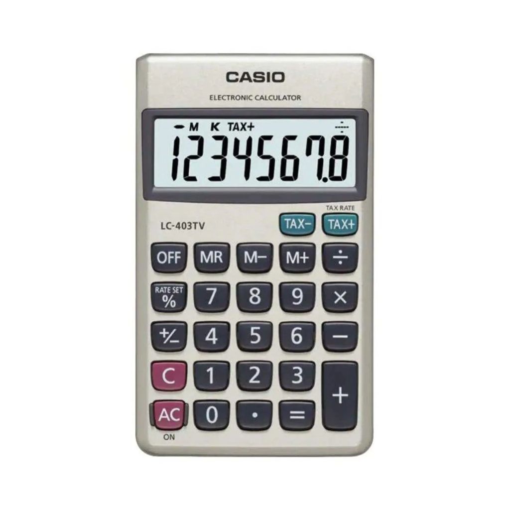 CALCULADORA CASIO 8 DÍGITOS LC-403TV