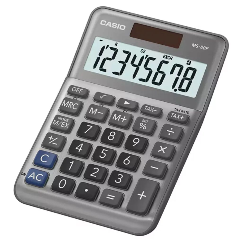 CALCULADORA CASIO MINI-ESCRITORIO 8 DÍGITOS MS-80F