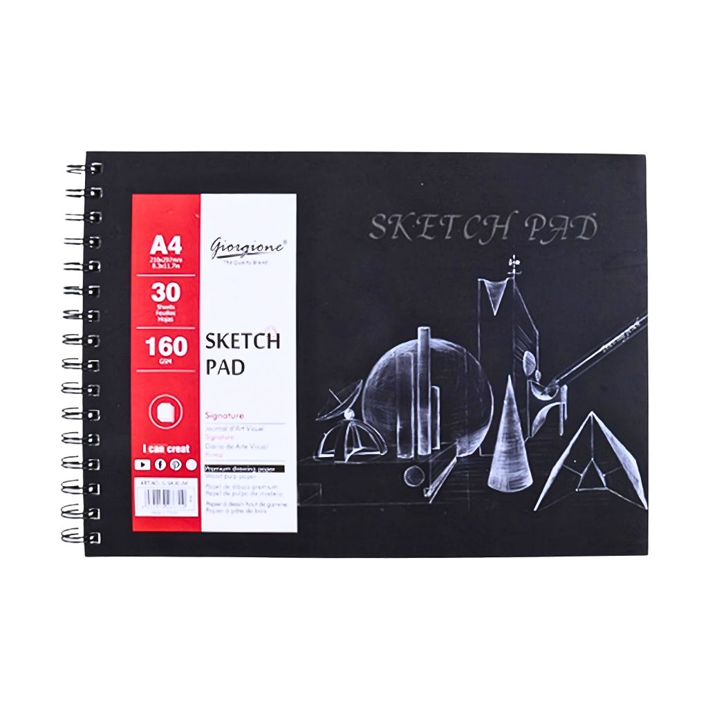 SKETCH PAD DE DIBUJO GIORGIONE 30 HOJAS 160GR TAMAÑO A4