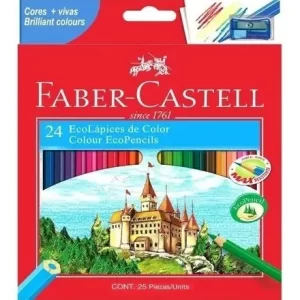 LAPIZ COLOR FABER-CASTELL 24 UNIDADES