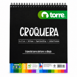 CROQUERA TORRE 100 HJS 16X21 CM