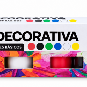 PINTURA ACRÍLICA DECORATIVA ARTEL 6 COLORES