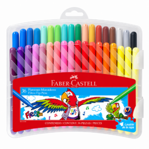 PLUMONES-MARCADORES FABER-CASTELL FIESTA 36 COLORES