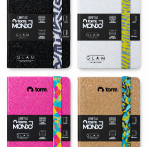 LIBRETA TORRE MONDO GLAM COLLECTION 9X14 CM