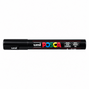 MARCADOR ACRÍLICO POSCA 5M (1.8-2.5MM) NEGRO