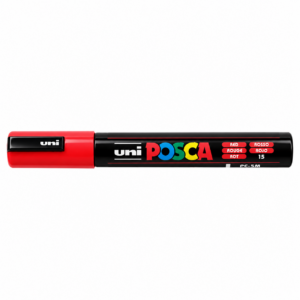 MARCADOR ACRÍLICO POSCA 5M (1.8-2.5MM) ROJO