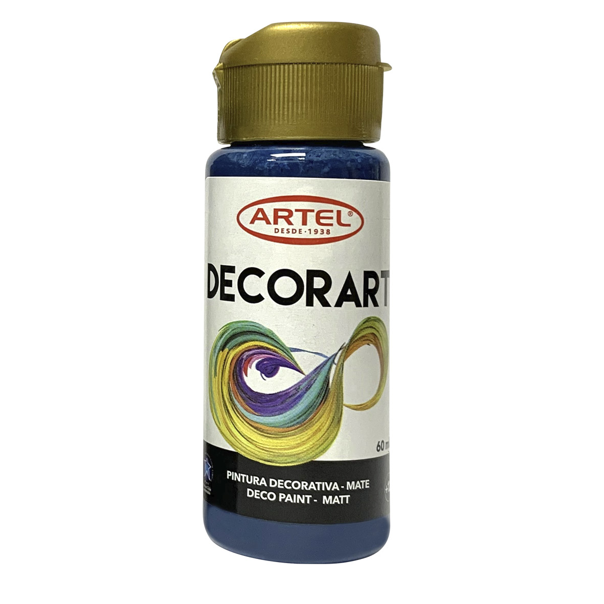 PINTURA DECORART ARTEL AZUL OSCURO N°45 FORMATO 60ML